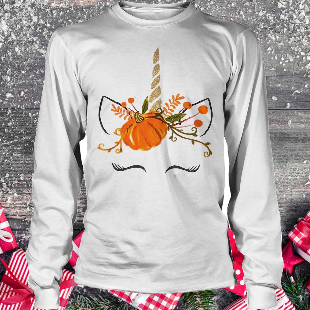 Fall harvest unicorn ruffle Longsleeve Tee Unisex
