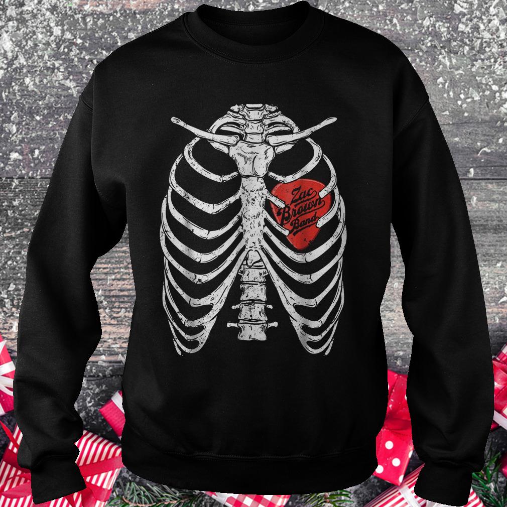 Halloween Zac Brown Band skeleton rib cage shirt Sweatshirt Unisex