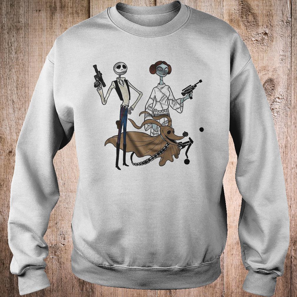 Han Skellington and Sally-Leia of nightmare Star Wars shirt Sweatshirt Unisex