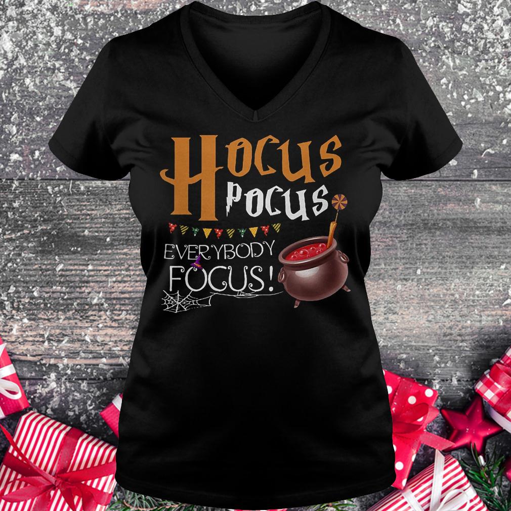 Hocus Pocus everybody focus shirt Ladies V-Neck