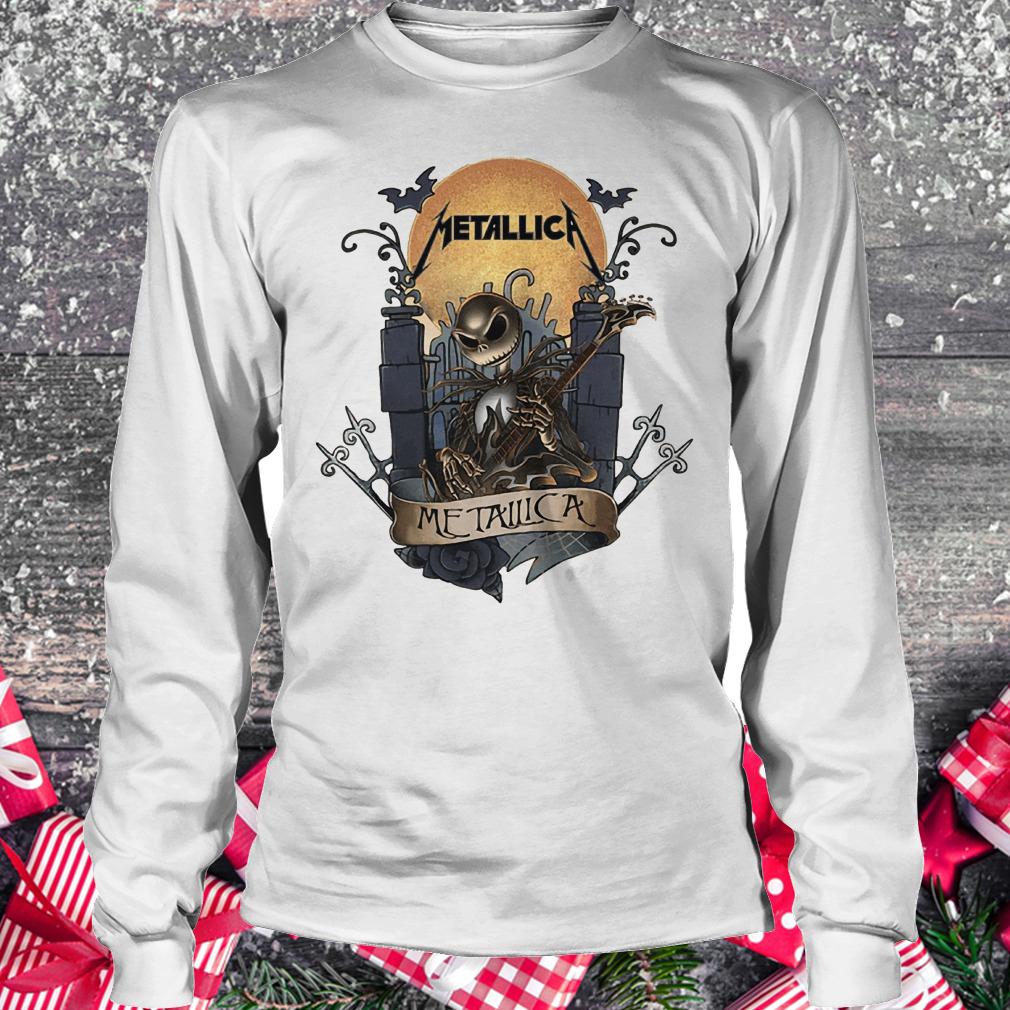 Jack Skellington Metallica shirt Longsleeve Tee Unisex
