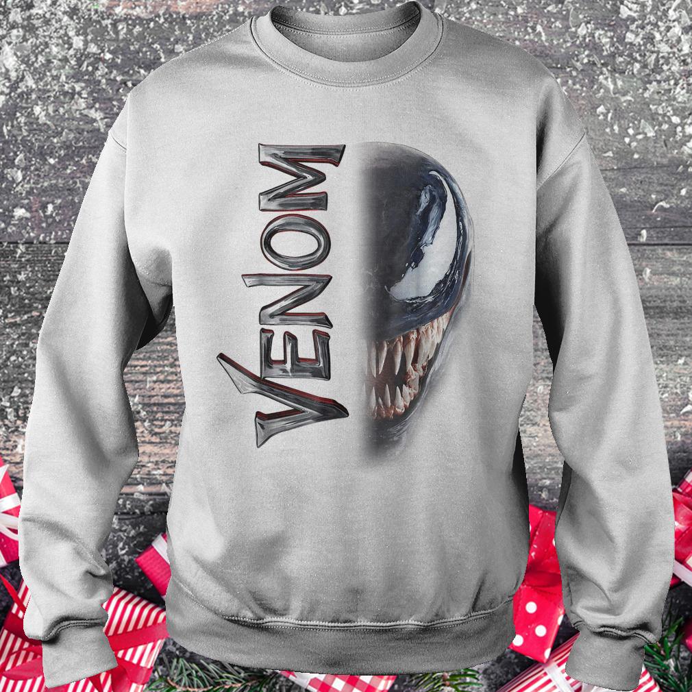 Marvel venom split down the middle Grin shirt Sweatshirt Unisex