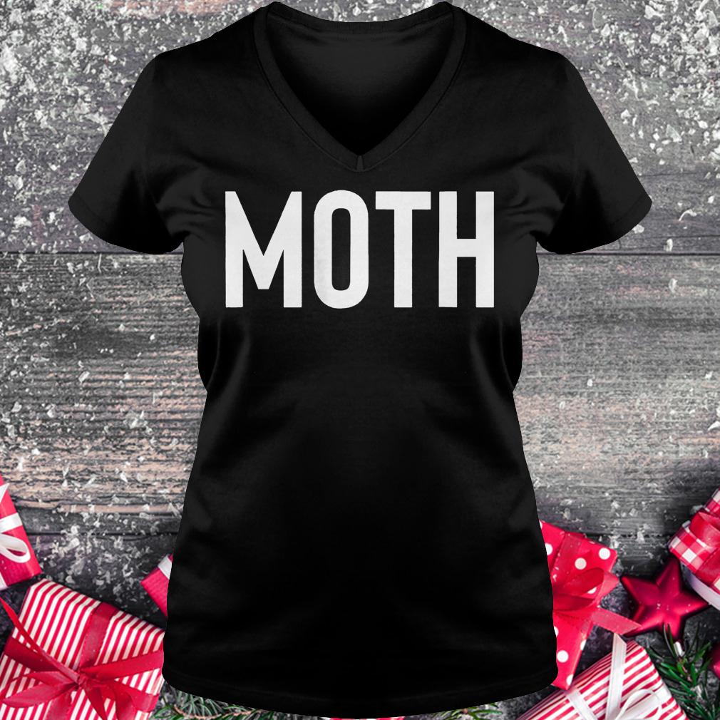 Moth funny halloween costume sarcastic meme couple shirt Ladies V-Neck