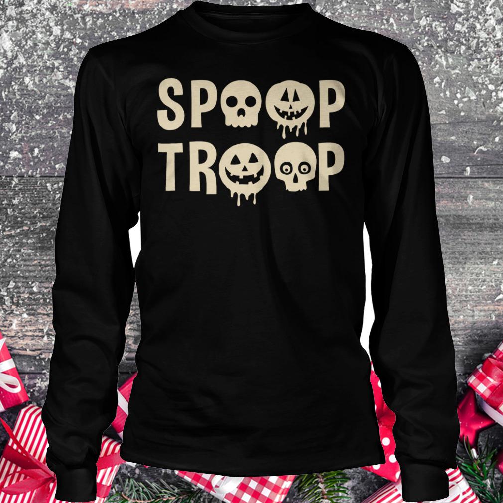 Spoop Troop funny halloween shirt Longsleeve Tee Unisex