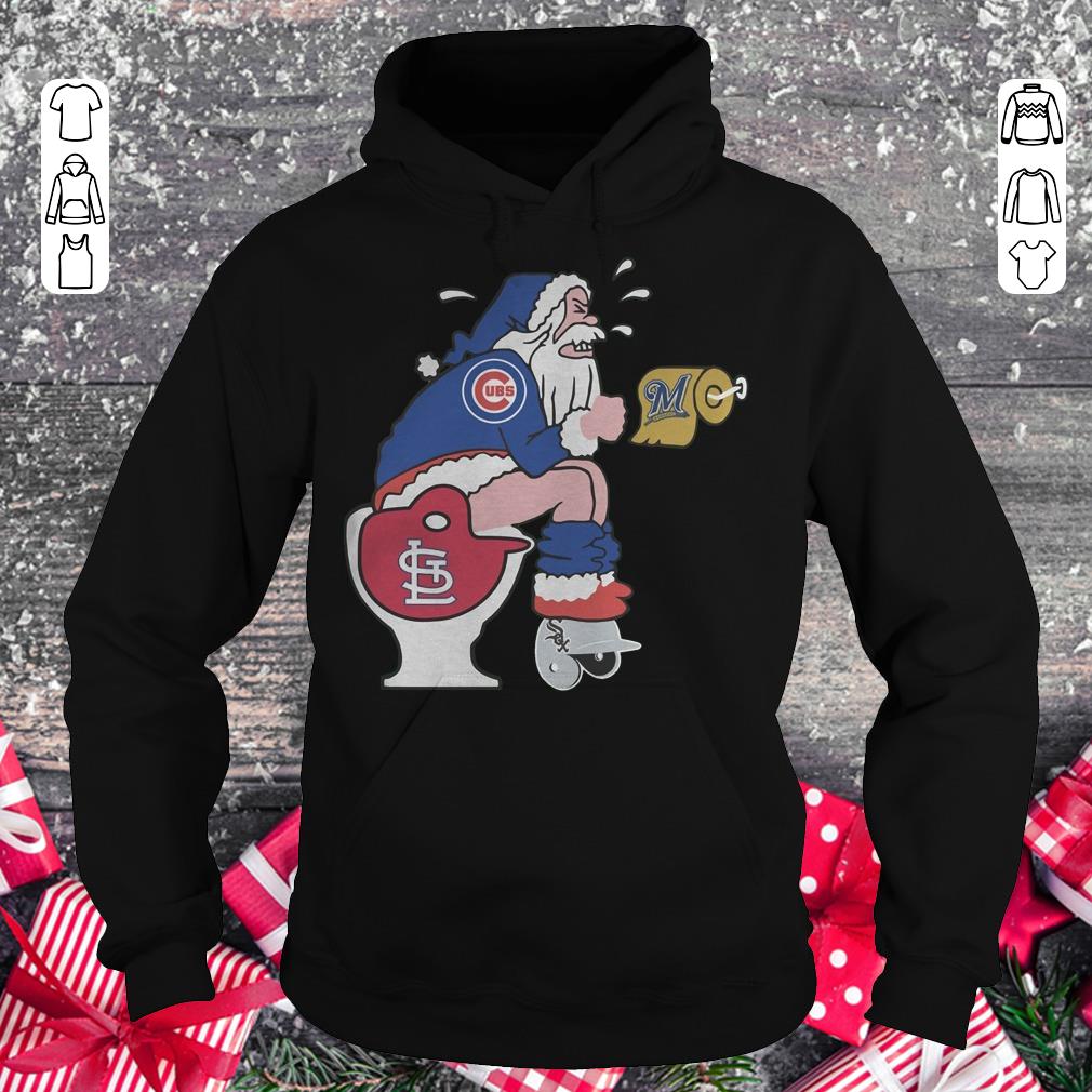 Awesome Chicago Cubs Santa St. Louis Cardinals Toilet shirt Hoodie