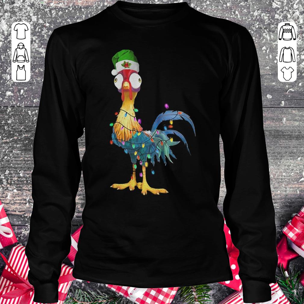 Awesome Chicken Hei Hei Christmas light shirt longsleeve Longsleeve Tee Unisex