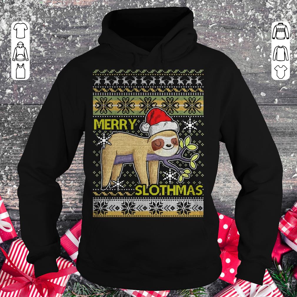 Awesome Merry Slothmas sweater shirt sweater Hoodie