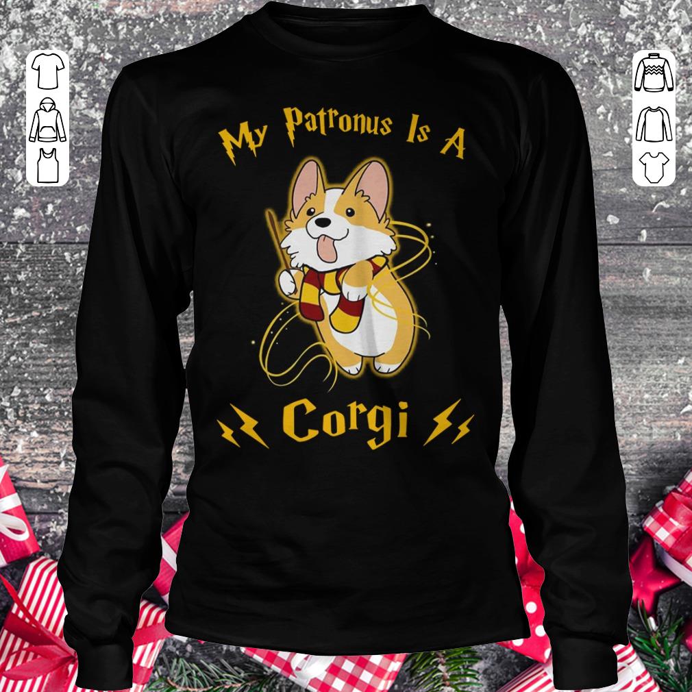 Awesome My patronus is a corgi shirt Longsleeve Tee Unisex