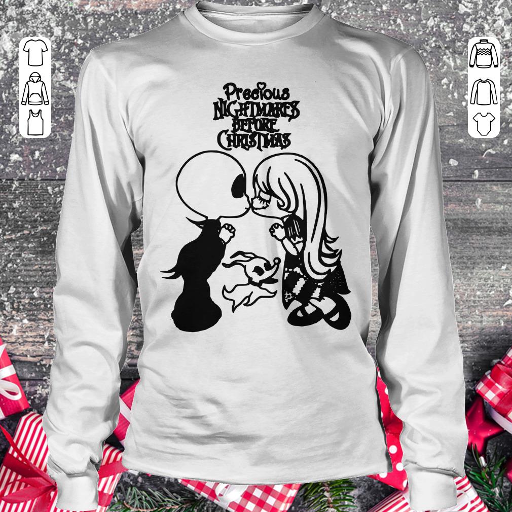 Awesome Precious nightmares before Christmas Jack Skellington and Sally shirt Longsleeve Tee Unisex