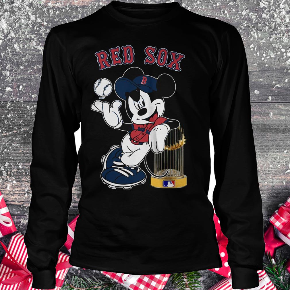 Awesome Red Sox Mickey Mouse shirt Longsleeve Tee Unisex