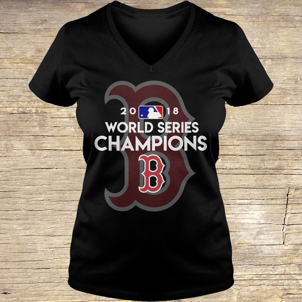 Boston Red Sox world series champions shirt Ladies V-Neck