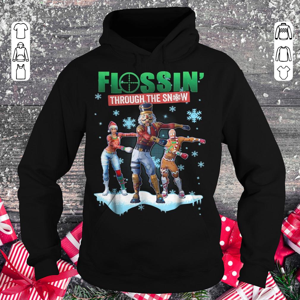 Fortnite Flossin Through the snow shirt Hoodie