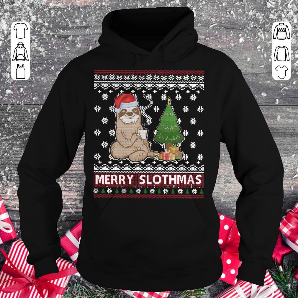 Funny Merry Slothmas sweater shirt Hoodie