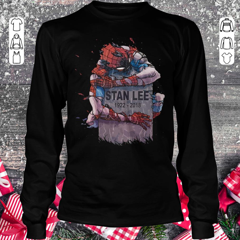Funny Spider Man hug Stan Lee shirt sweatshirt Longsleeve Tee Unisex