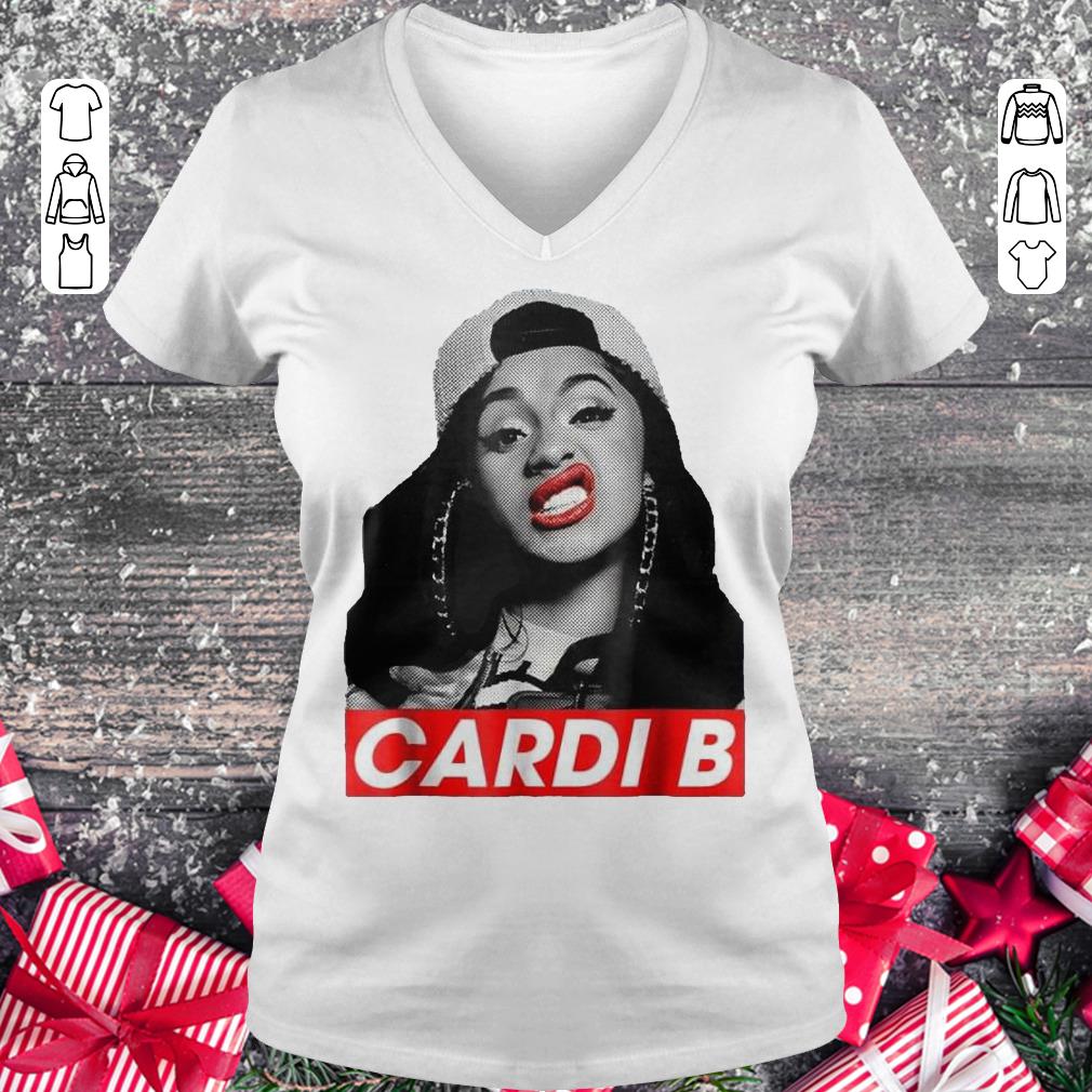 Funny Team Cardi-B shirt Ladies V-Neck