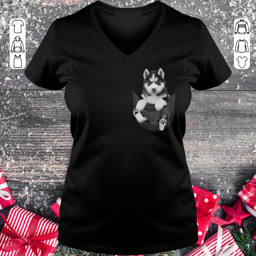 Hot Husky Tiny Pocket shirt Ladies V-Neck