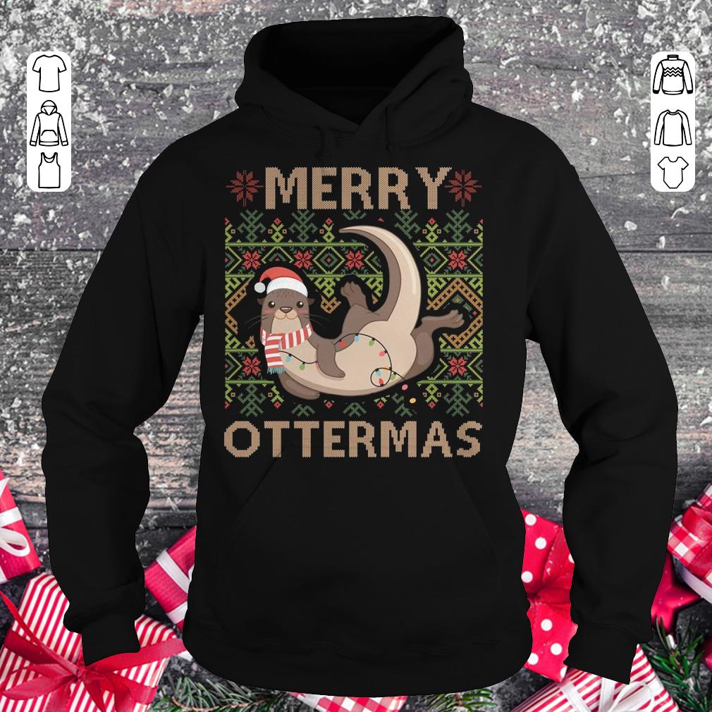 Hot Merry Ottermas shirt Hoodie