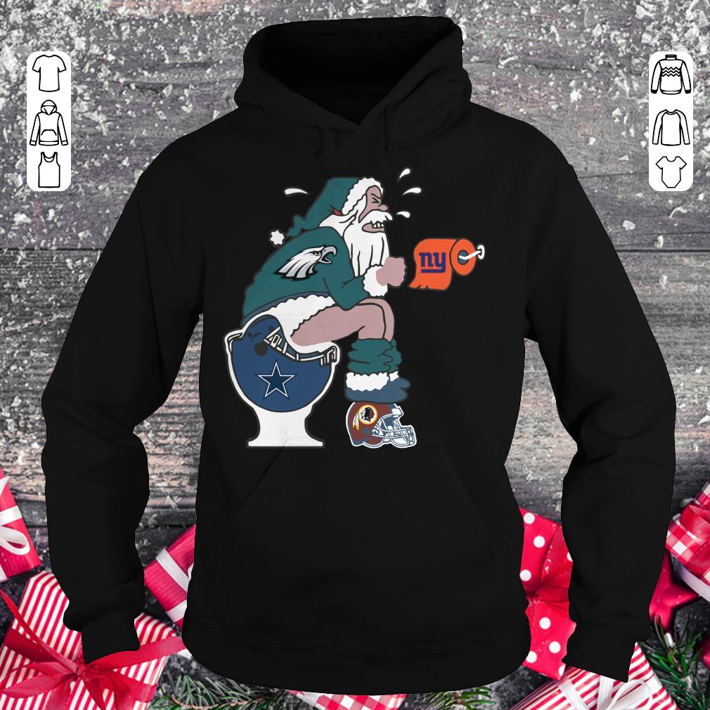 Hot Philadelphia Eagles Santa Dallas Cowboys Toilet shirt Hoodie