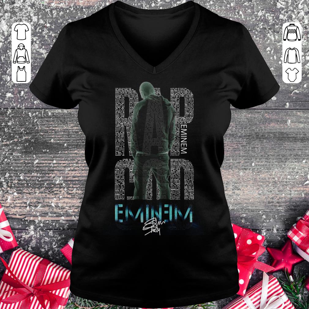 Hot Rap God Eminem shirt Ladies V-Neck