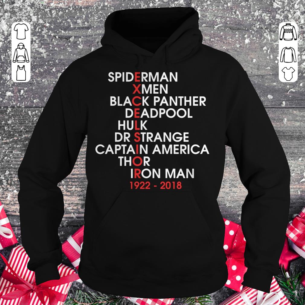 Hot Stan Lee Excelsior Marvel Movie Names shirt sweater Hoodie