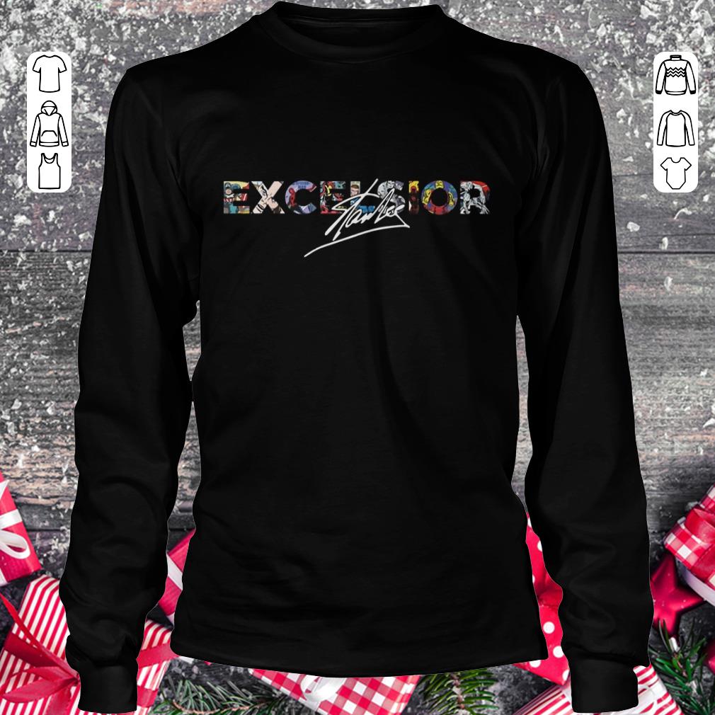 Hot Stan Lee Excelsior shirt hoodie Longsleeve Tee Unisex