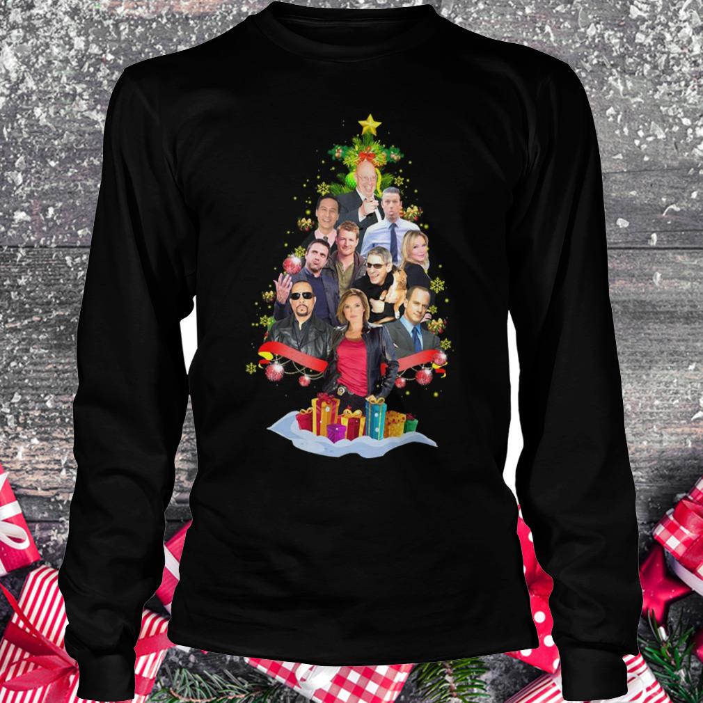 Law Order SVU Fans Christmas Tree shirt Longsleeve Tee Unisex