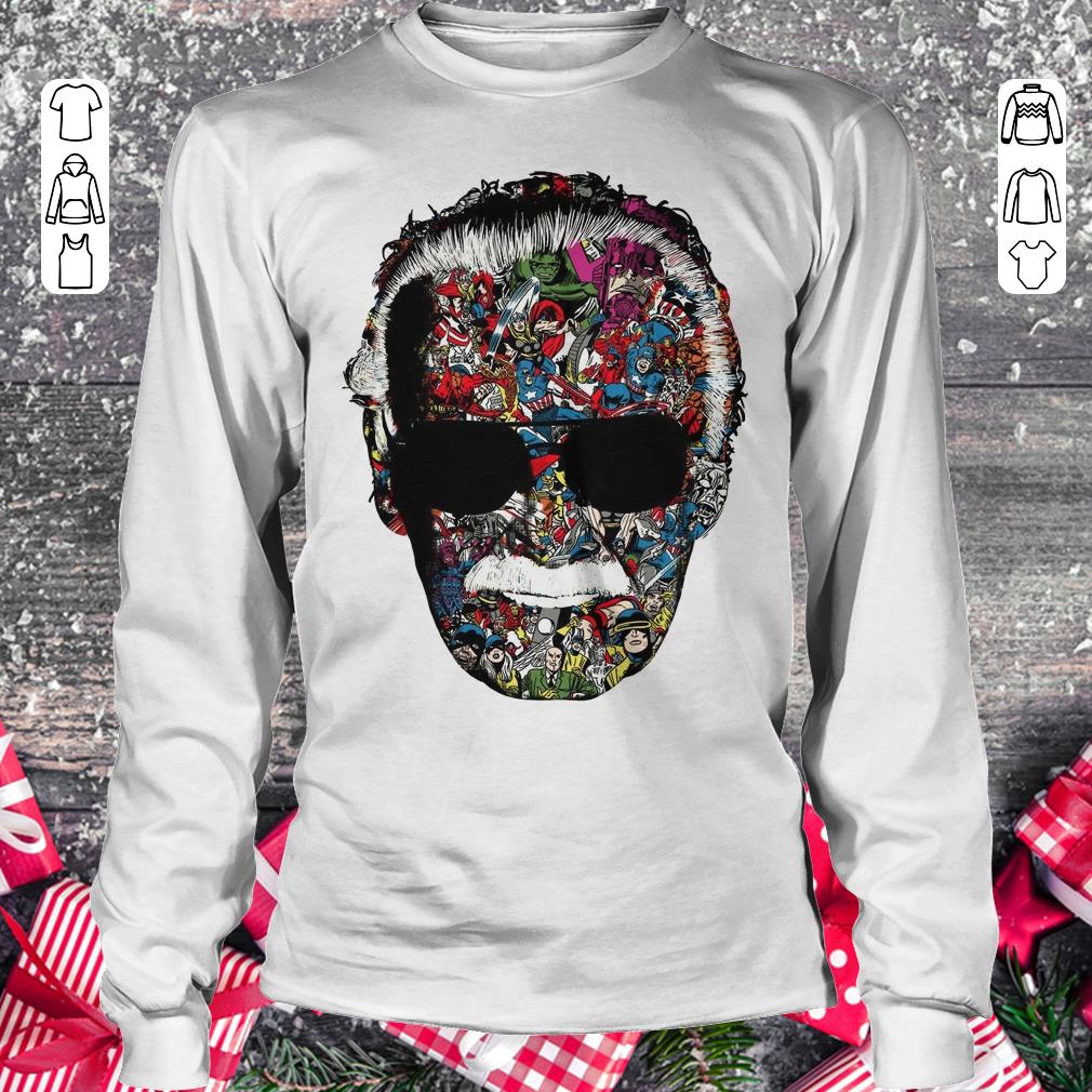 Man Of Many Faces Stan Lee shirt Longsleeve Tee Unisex