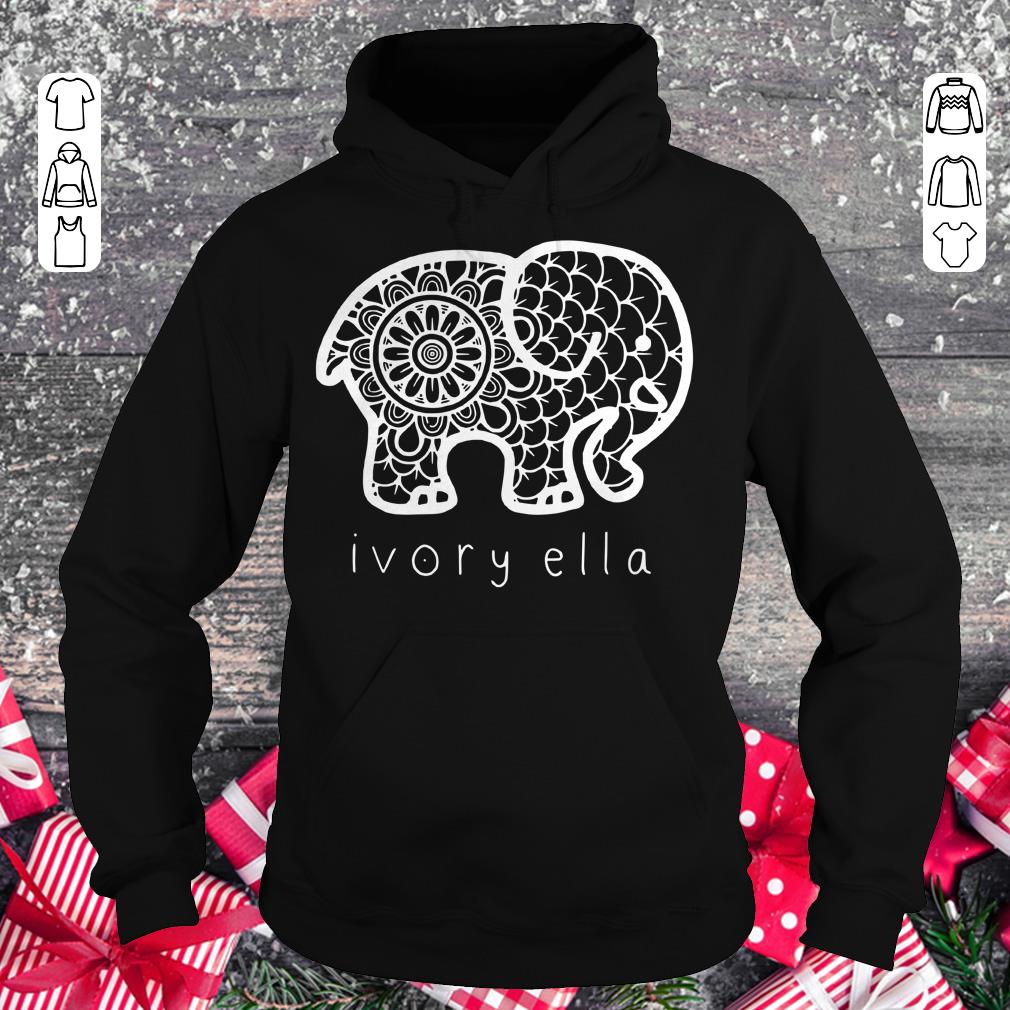 Official Ivory ella elephant shirt Hoodie