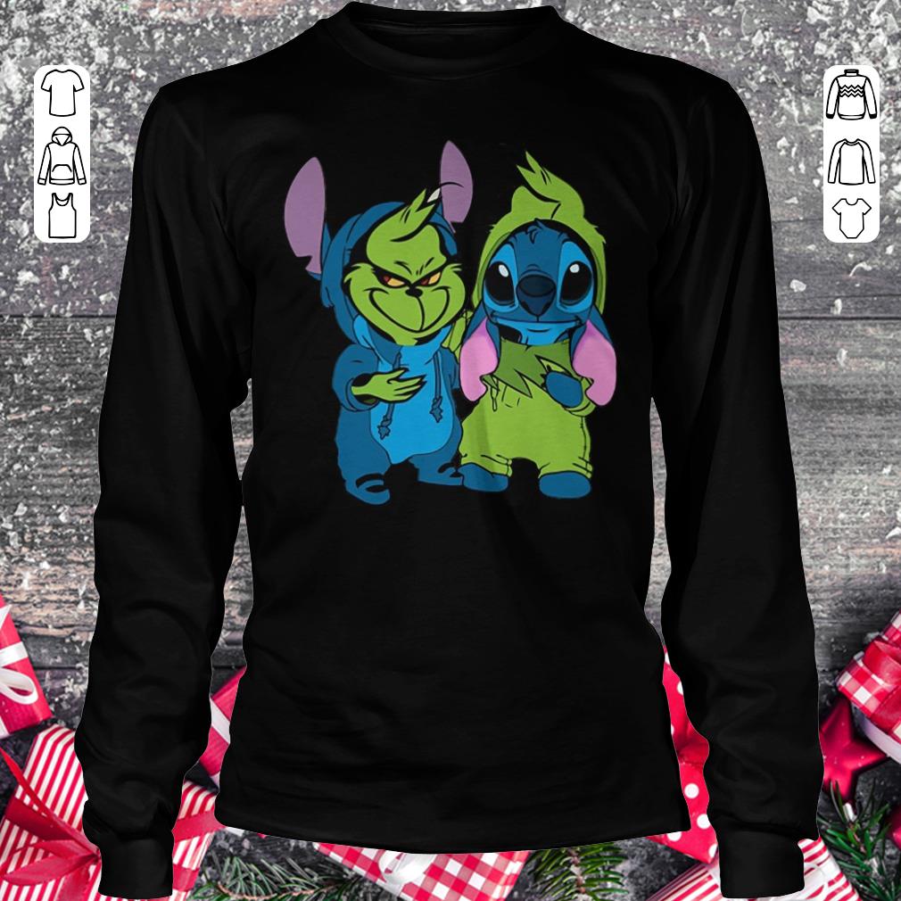 Official Stitch and Grinch shirt Longsleeve Tee Unisex