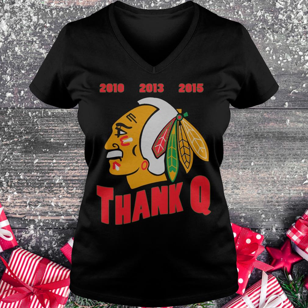 Official Thank you, Coach Q shirt Ladies V-Neck