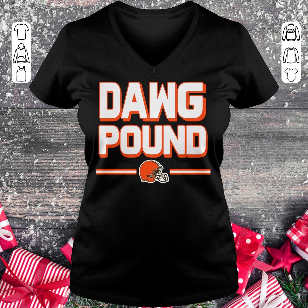 Official l Cleveland Dawg Pound shirt Ladies V-Neck