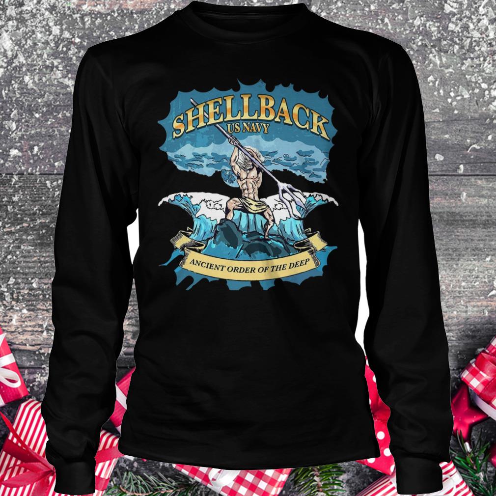 Original Shellback Us Navy Ancient Order Of the deep shirt Longsleeve Tee Unisex
