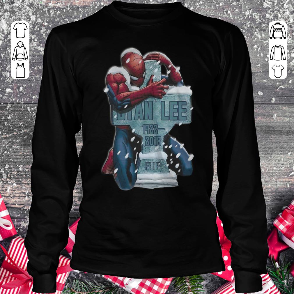 Original Spider Man hug grave Stan Lee shirt Longsleeve Tee Unisex