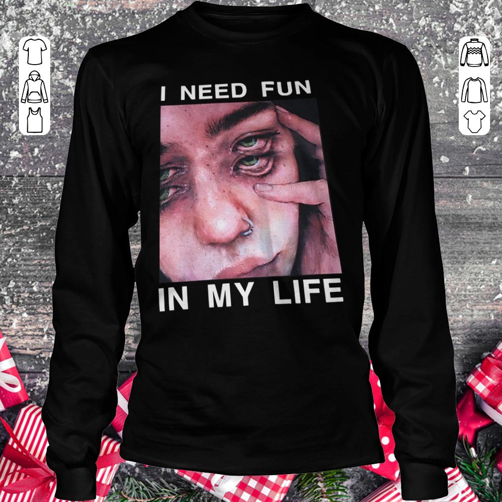 Original The Drums Surreal Glitchy I need fun in my life shirt Longsleeve Tee Unisex