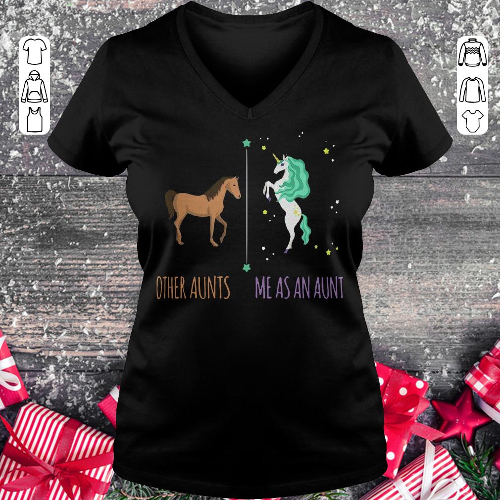 Other aunts horse Me as an aunt unicorn shirt Ladies V-Neck