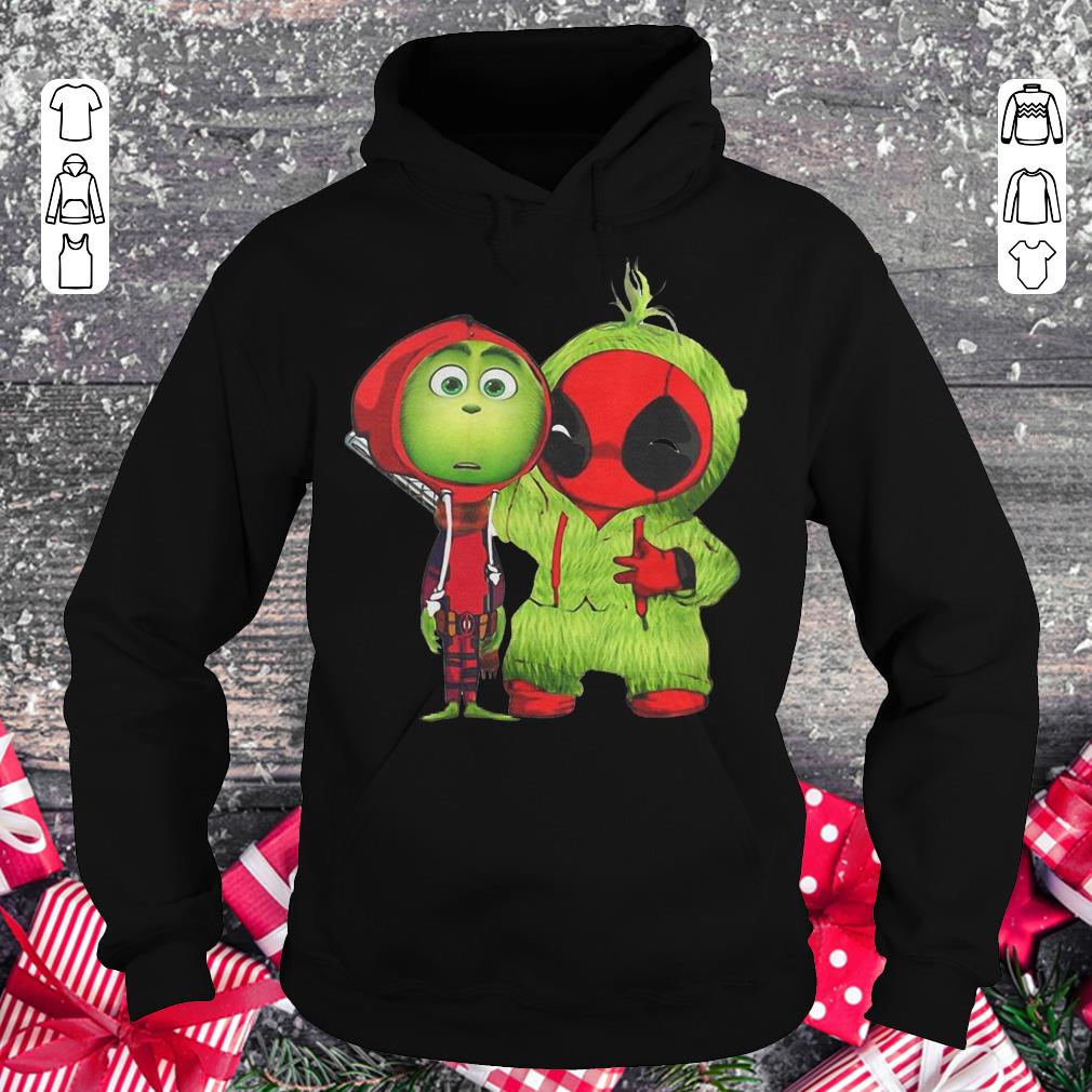 Premium Baby Deadpool and Baby Grinch Christmas shirt Hoodie