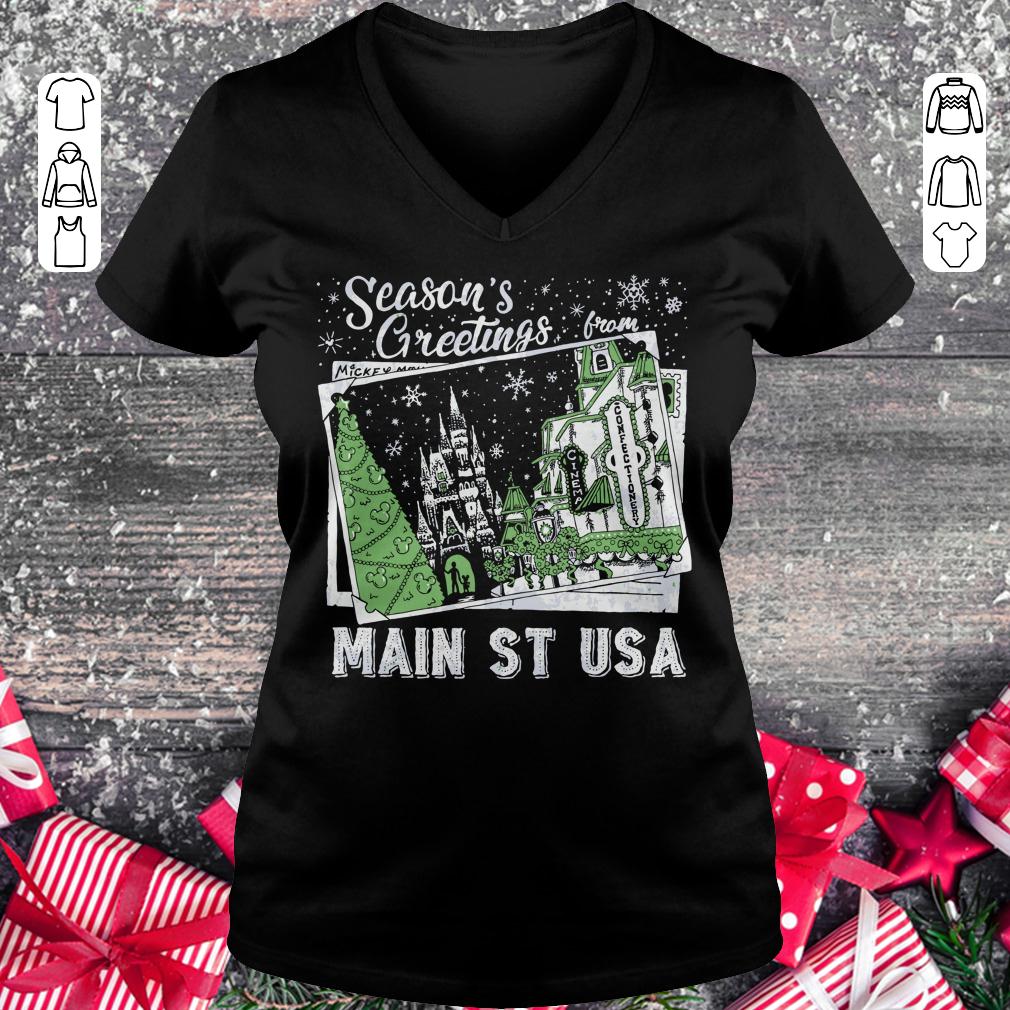 Premium Season's Greetings from Main St USA shirt Ladies V-Neck