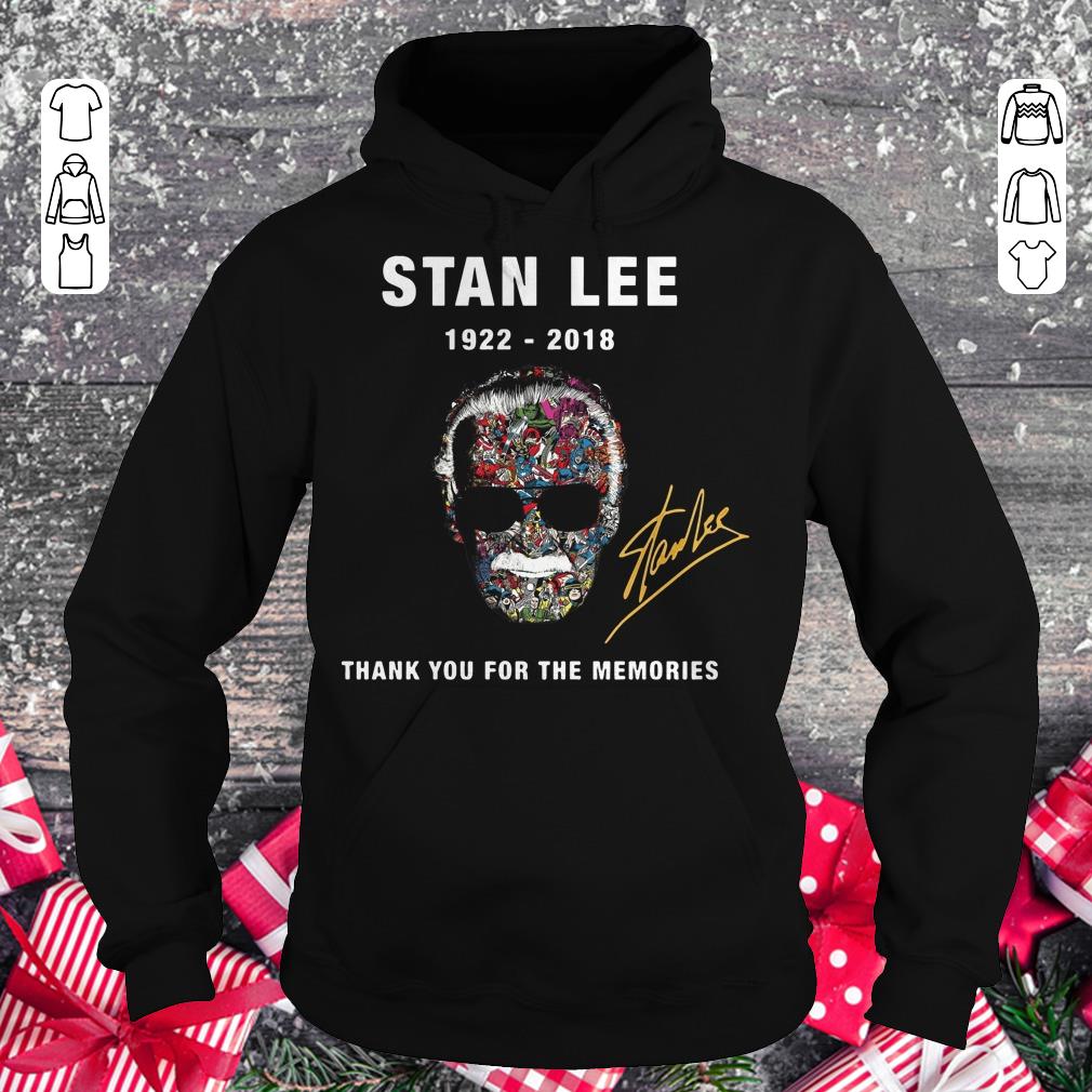 Premium Stan Lee thank you for the memories shirt Hoodie
