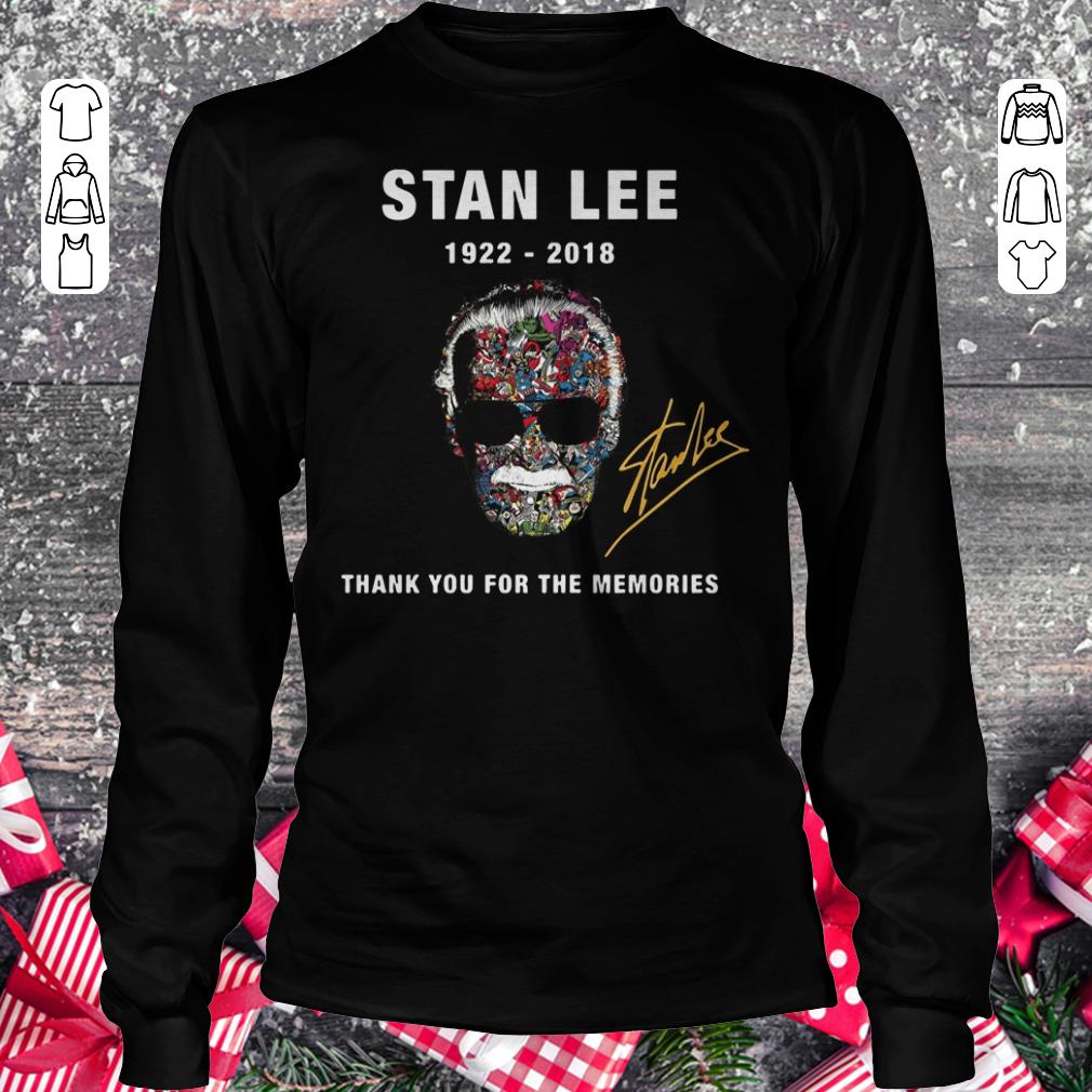 Premium Stan Lee thank you for the memories shirt Longsleeve Tee Unisex