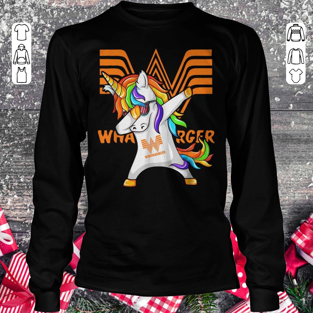 Premium Whataburger Unicorn Dabbing shirt sweater Longsleeve Tee Unisex