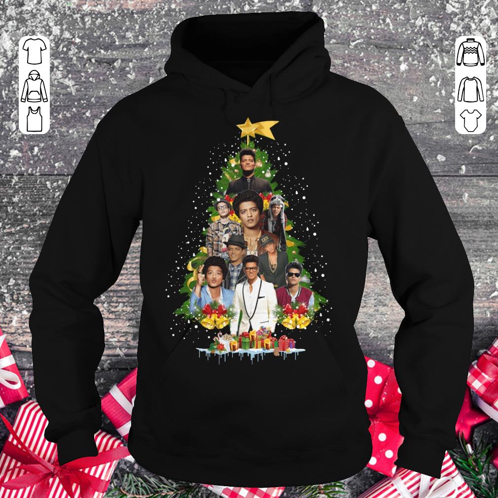 Pretty Bruno Mars Christmas tree shirt Hoodie