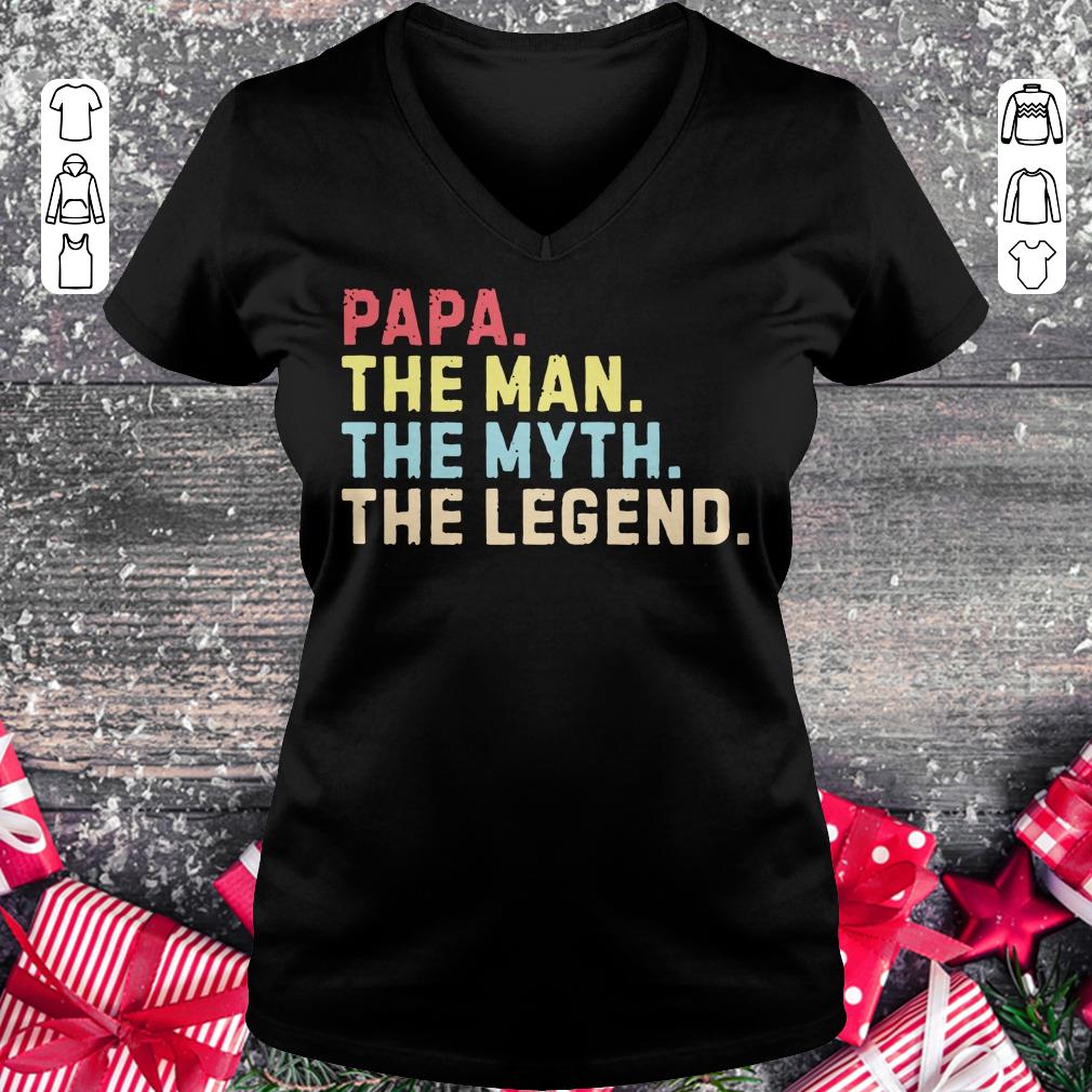 Pretty Papa the man the myth the legend shirt Ladies V-Neck