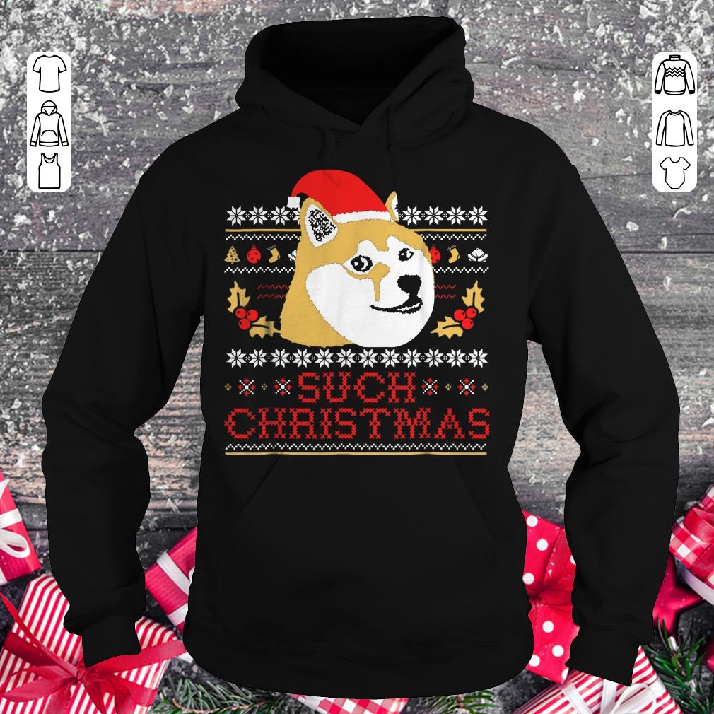 Pretty Shiba Inu Such Christmas Sweater shirt Hoodie