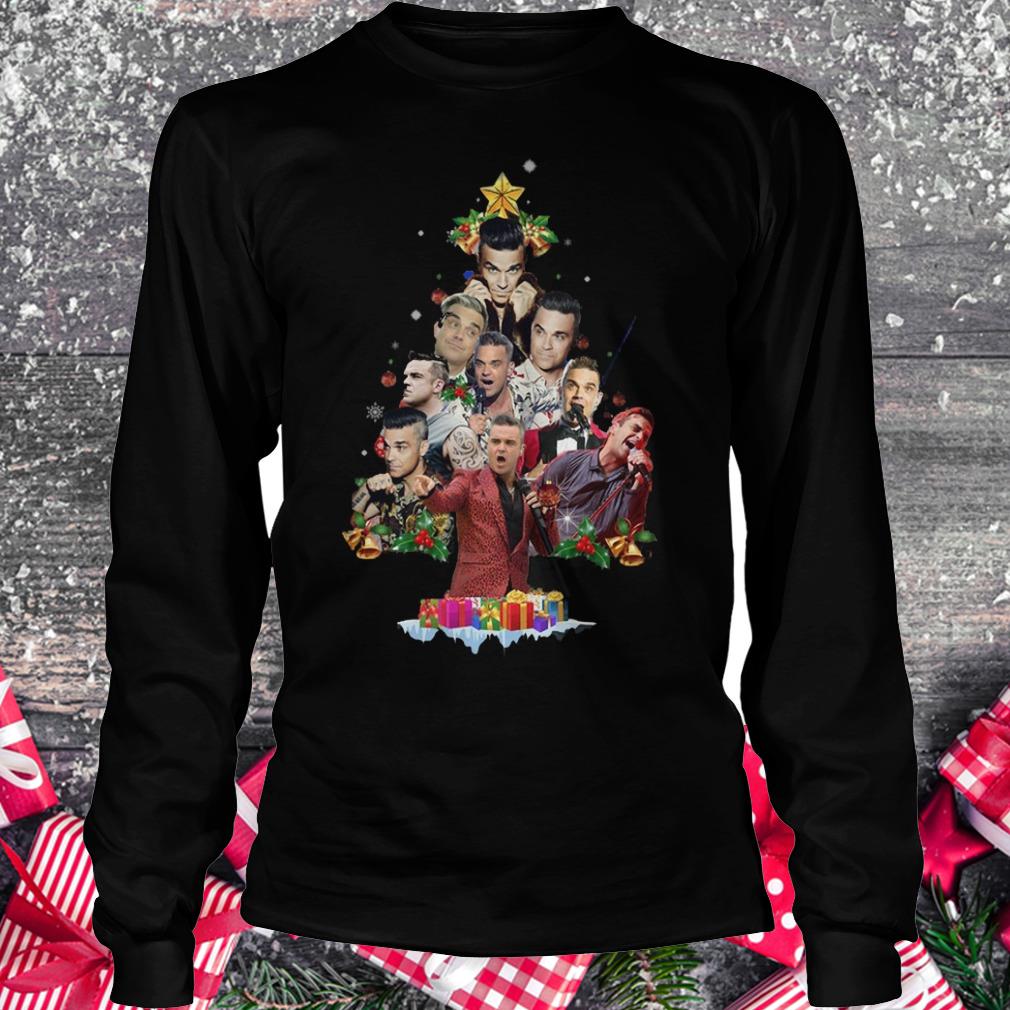 Robbie Williams Christmas Tree shirt Longsleeve Tee Unisex