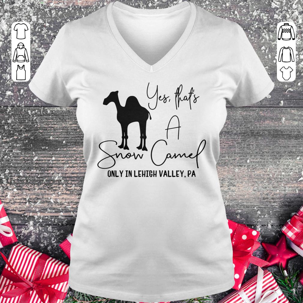 Snow Camel only in lehigh valley shirt Ladies V-Neck