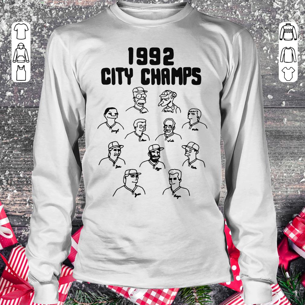 Top The Simpsons 1992 city champs Homer shirt Longsleeve Tee Unisex