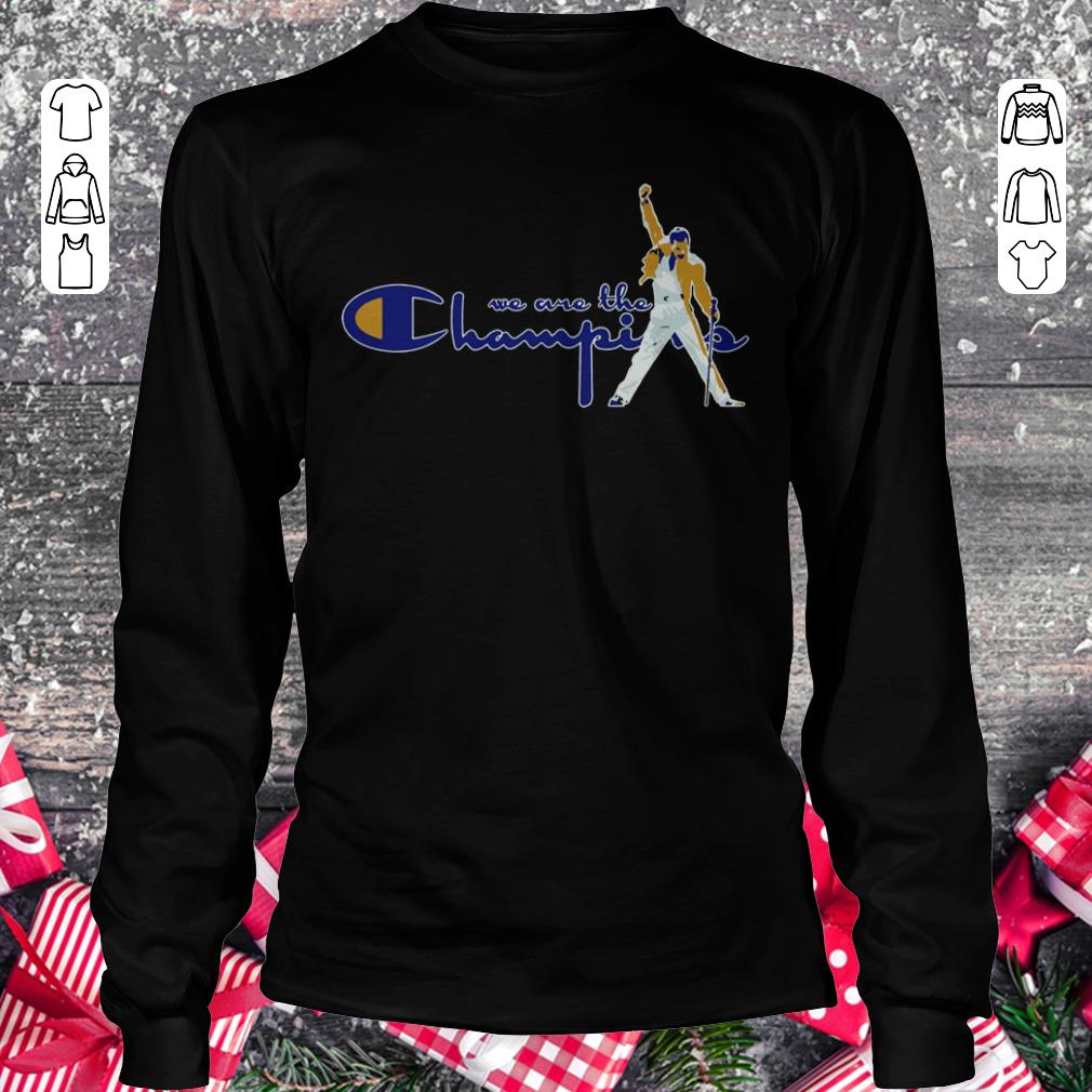 Top We are the Champions Freddie Mercury shirt Longsleeve Tee Unisex