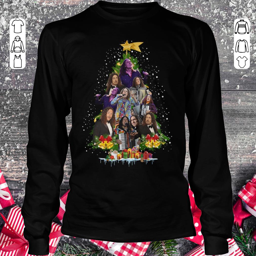 Top Weird Al Yankovic Christmas tree shirt Longsleeve Tee Unisex