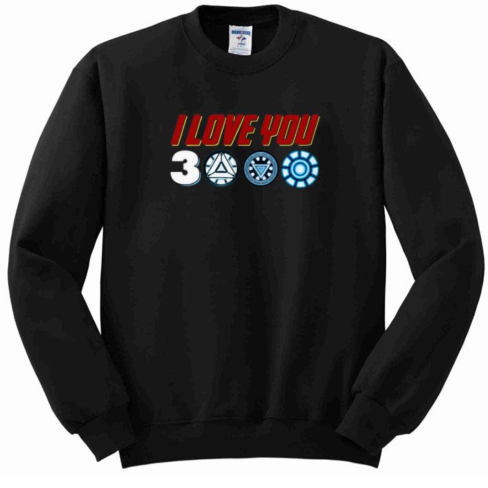 Funny Iron Man I Love You 3000 Arc Reactor shirt