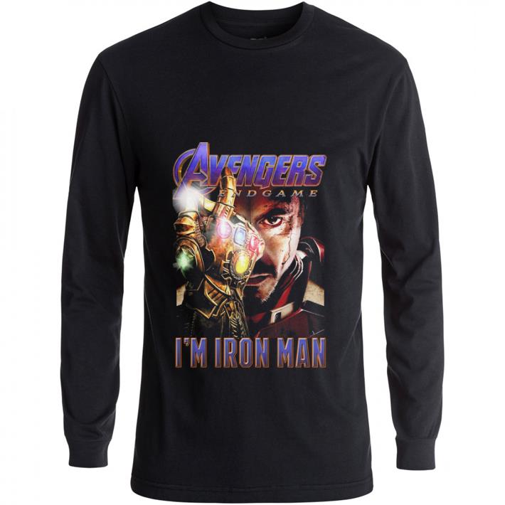 Nice Avengers Endgame The Snap I’m Iron Man Tony Stark shirt